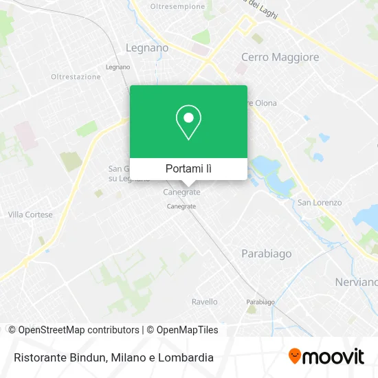 Mappa Ristorante Bindun