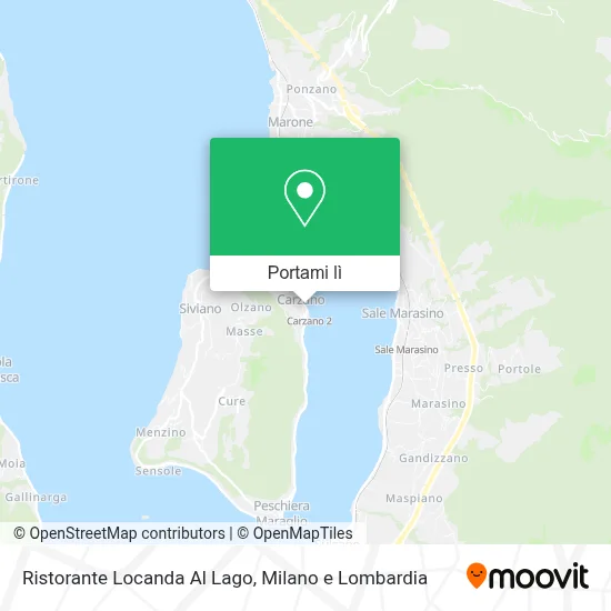 Mappa Ristorante Locanda Al Lago