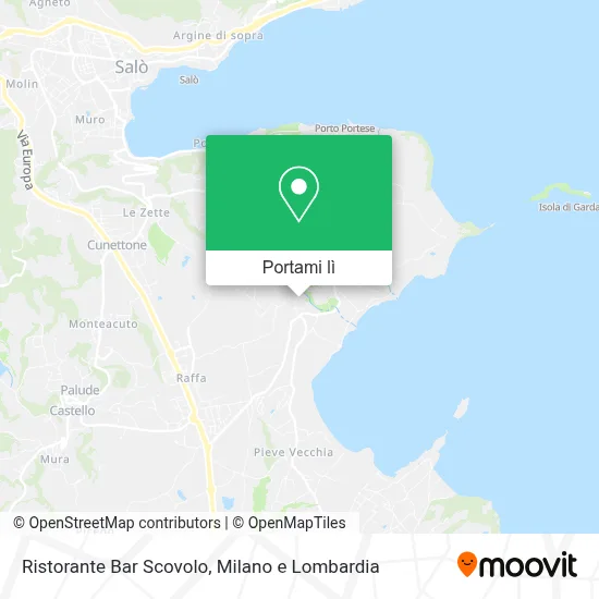 Mappa Ristorante Bar Scovolo