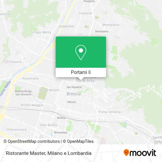 Mappa Ristorante Master