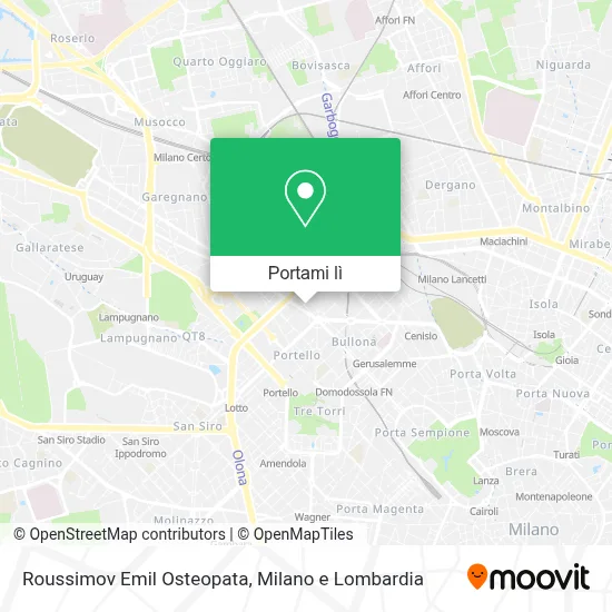 Mappa Roussimov Emil Osteopata