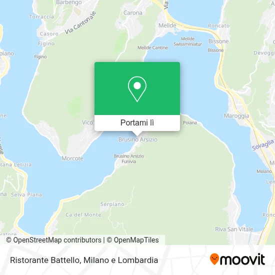 Mappa Ristorante Battello