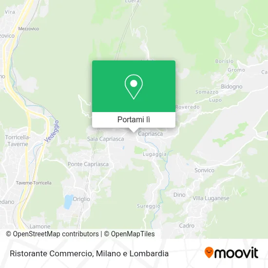 Mappa Ristorante Commercio