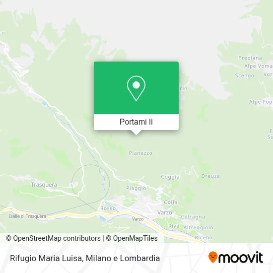 Mappa Rifugio Maria Luisa