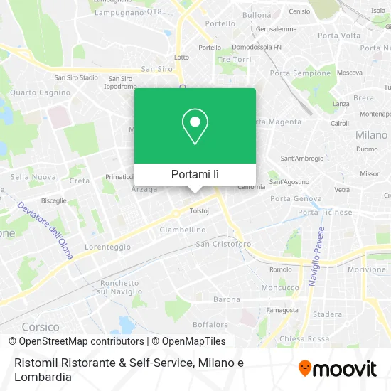 Mappa Ristomil Ristorante & Self-Service