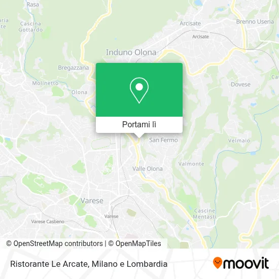 Mappa Ristorante Le Arcate