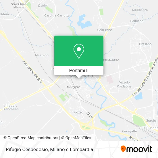 Mappa Rifugio Cespedosio
