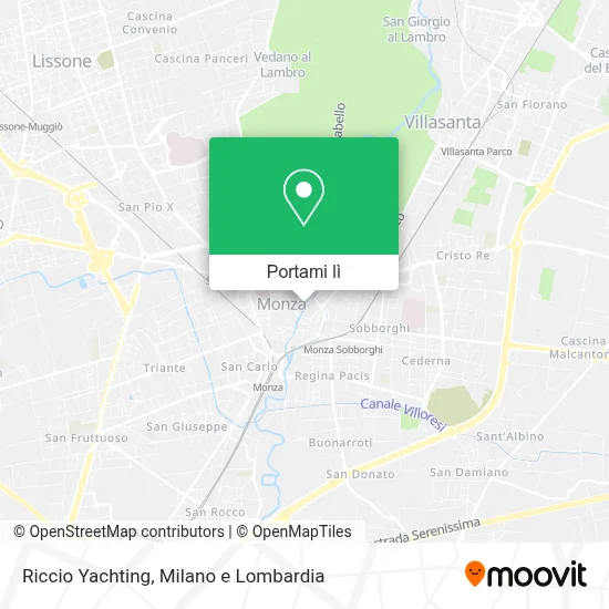 Mappa Riccio Yachting