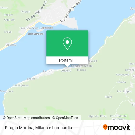 Mappa Rifugio Martina