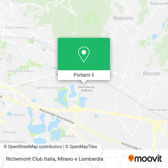 Mappa Richemont Club Italia