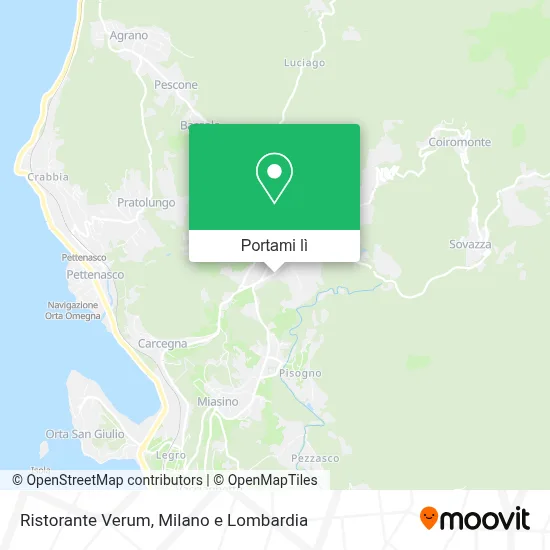 Mappa Ristorante Verum