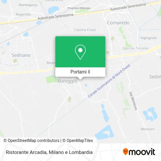 Mappa Ristorante Arcadia