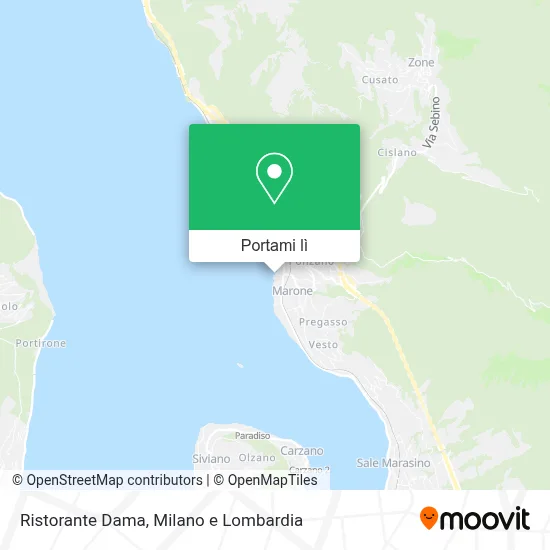 Mappa Ristorante Dama