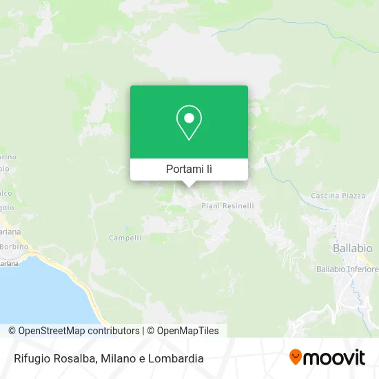 Mappa Rifugio Rosalba
