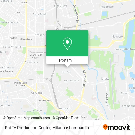 Mappa Rai Tv Production Center