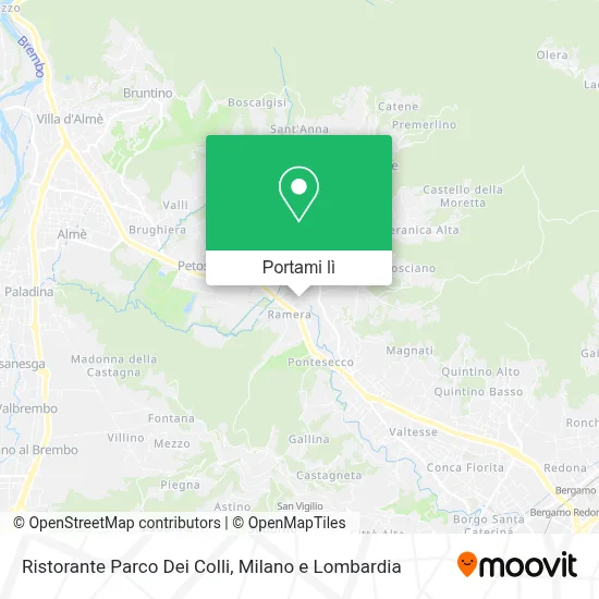 Mappa Ristorante Parco Dei Colli