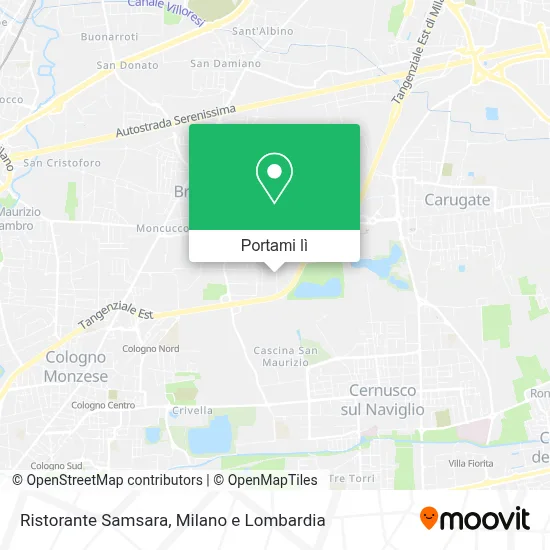 Mappa Ristorante Samsara