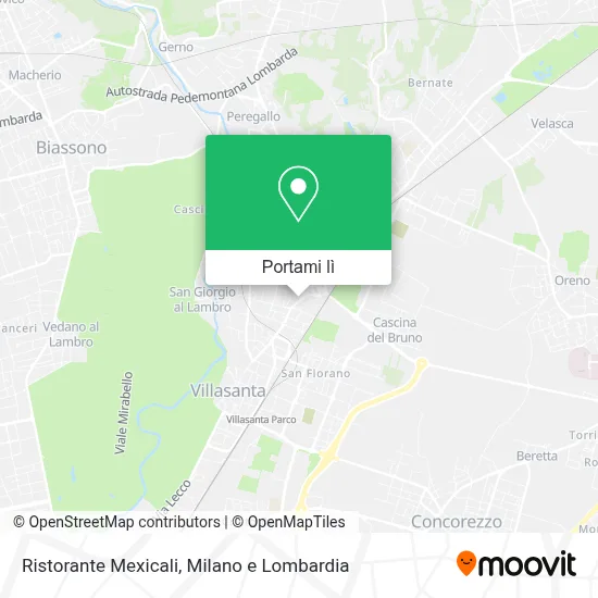 Mappa Ristorante Mexicali