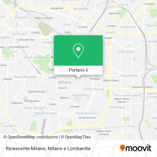 Mappa Rinascente Milano