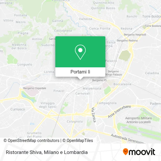 Mappa Ristorante Shiva