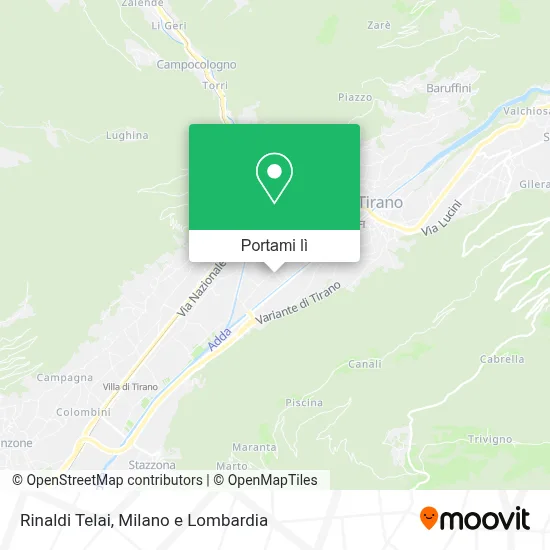 Mappa Rinaldi Telai