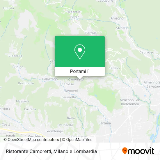 Mappa Ristorante Camoretti