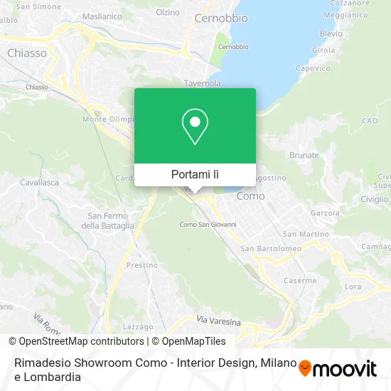 Mappa Rimadesio Showroom Como - Interior Design