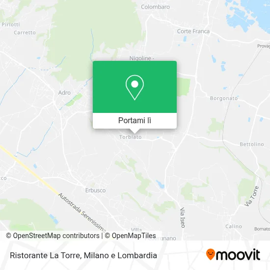 Mappa Ristorante La Torre