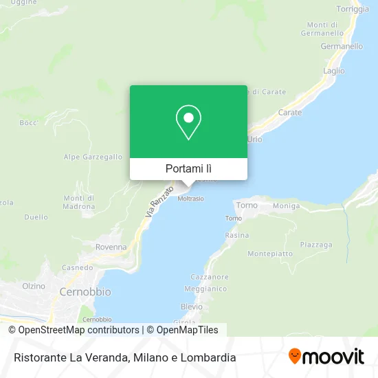 Mappa Ristorante La Veranda