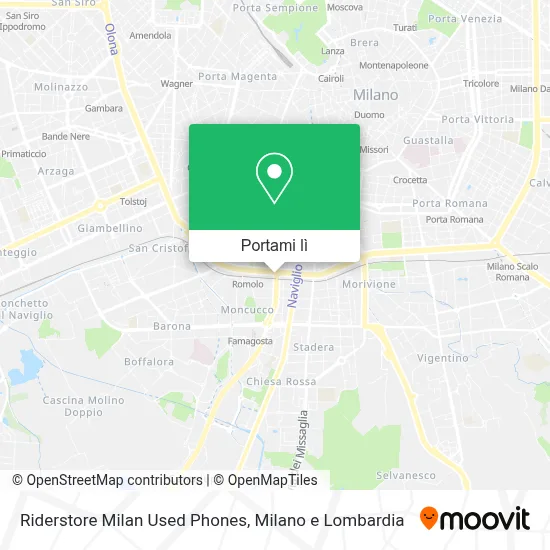 Mappa Riderstore Milan Used Phones