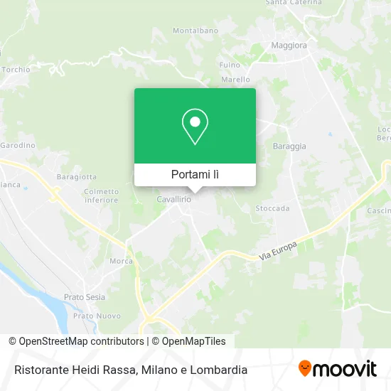 Mappa Ristorante Heidi Rassa