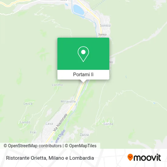 Mappa Ristorante Orietta