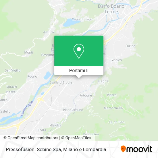 Mappa Pressofusioni Sebine Spa