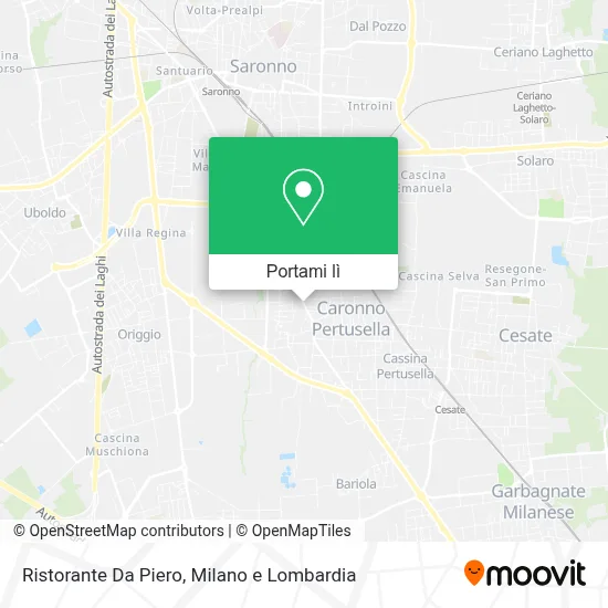 Mappa Ristorante Da Piero