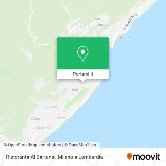 Mappa Ristorante Al Bertansi