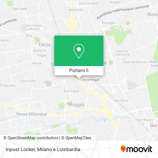 Mappa Inpost Locker