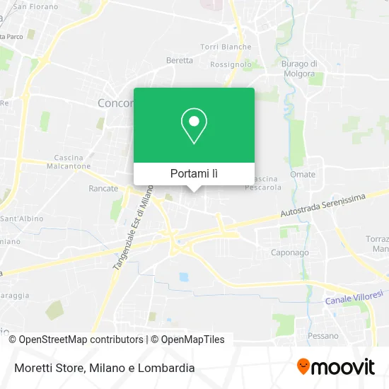 Mappa Moretti Store