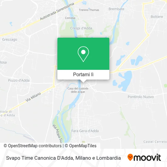 Mappa Svapo Time Canonica D'Adda
