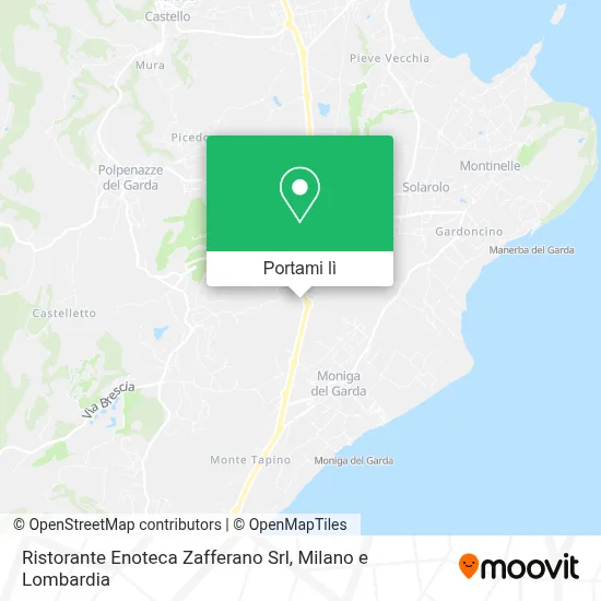Mappa Ristorante Enoteca Zafferano Srl