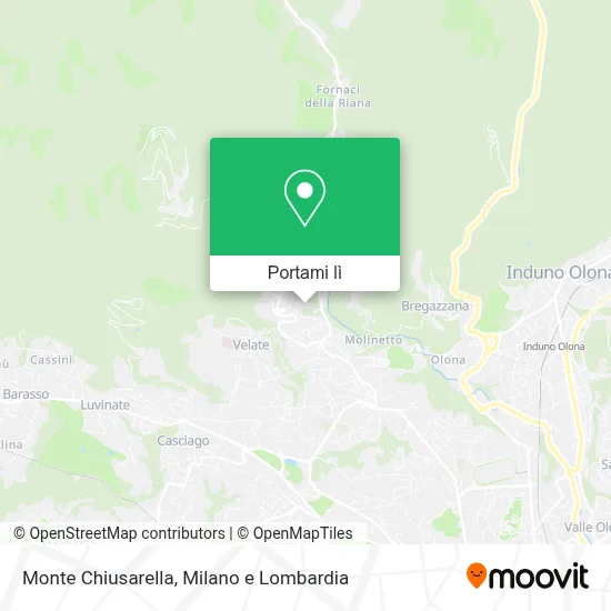 Mappa Monte Chiusarella