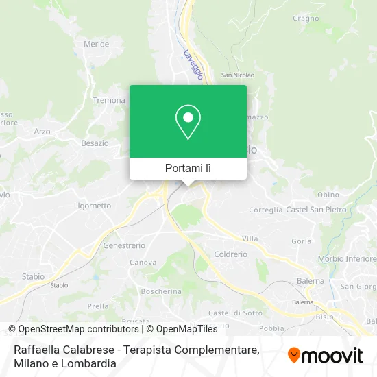 Mappa Raffaella Calabrese - Terapista Complementare
