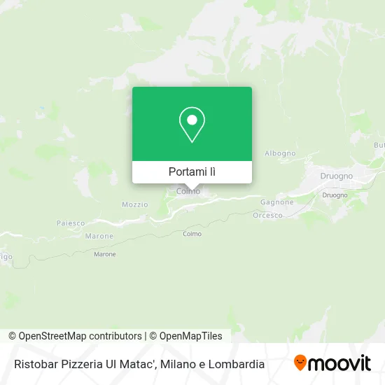 Mappa Ristobar Pizzeria Ul Matac'
