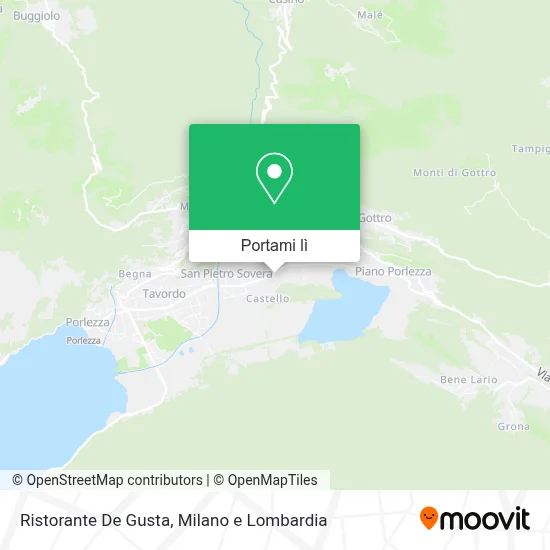 Mappa Ristorante De Gusta
