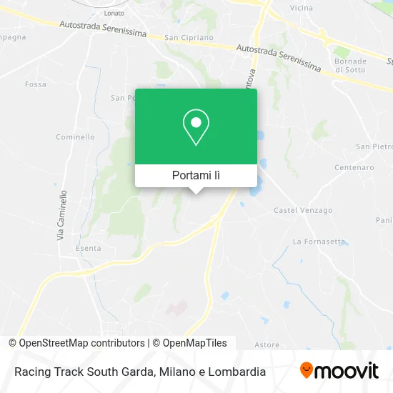 Mappa Racing Track South Garda