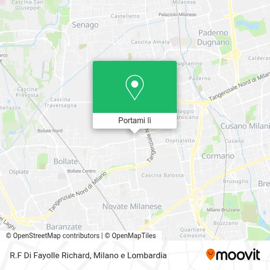 Mappa R.F Di Fayolle Richard