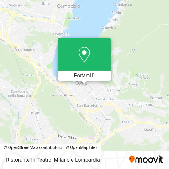 Mappa Ristorante In Teatro