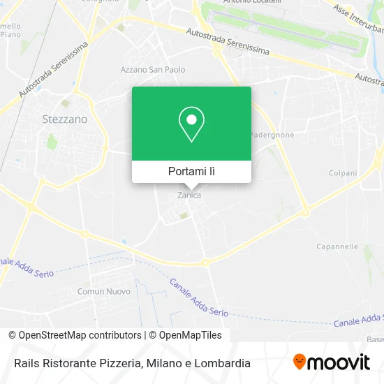 Mappa Rails Ristorante Pizzeria