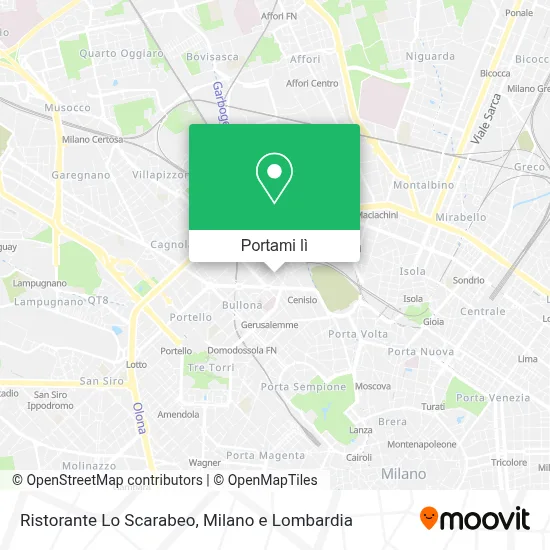 Mappa Ristorante Lo Scarabeo