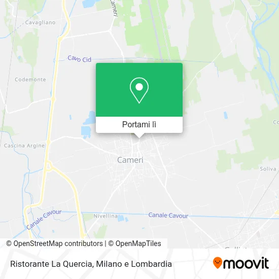Mappa Ristorante La Quercia