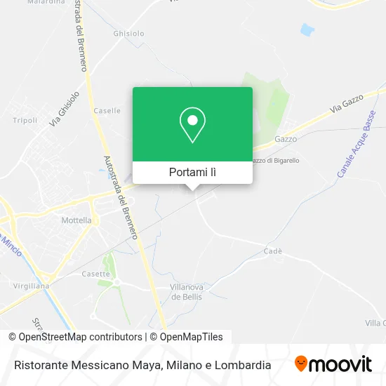 Mappa Ristorante Messicano Maya